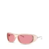 0dl3001 mărimea 61 Ochelari de soare în stil wraparound