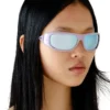 0dl3001 mărimea 61 Ochelari de soare în stil wraparound