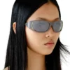 0dl3001 mărimea 61 Ochelari de soare în stil wraparound
