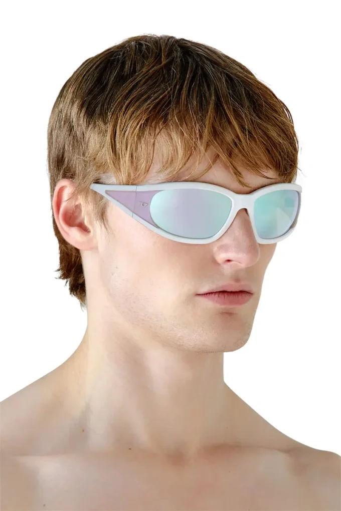 0dl3002 Ochelari de soare dreptunghiulari din acetat