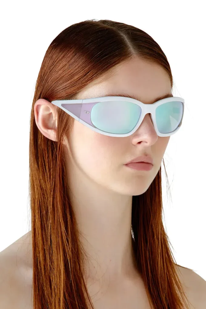 0dl3002 Ochelari de soare dreptunghiulari din acetat