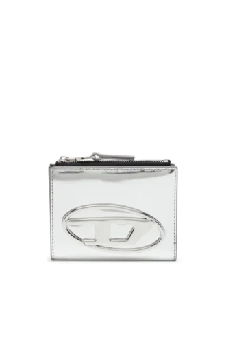 1DR bi-fold zip ii Portofel din piele cu două compartimente și logo oval D