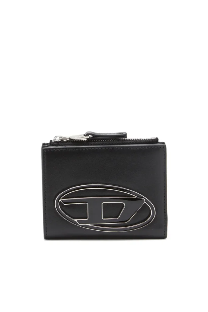 1DR bi-fold zip ii Portofel mic din piele cu placă cu logo 1DR bi-fold zip ii Portofel mic din piele cu placă cu logo