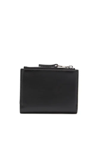 1DR bi-fold zip ii Portofel mic din piele cu placă cu logo