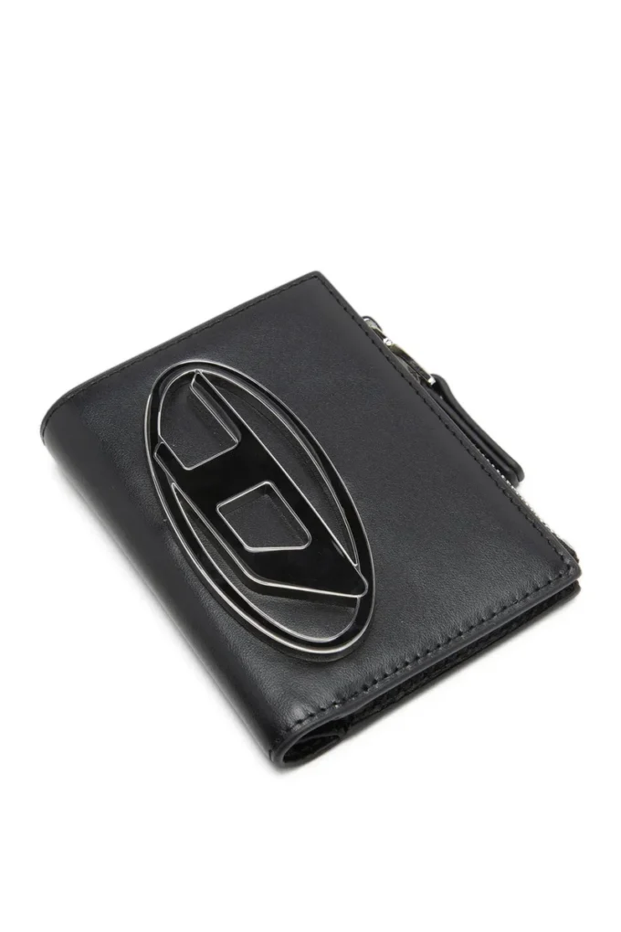 1DR bi-fold zip ii Portofel mic din piele cu placă cu logo 1DR bi-fold zip ii Portofel mic din piele cu placă cu logo