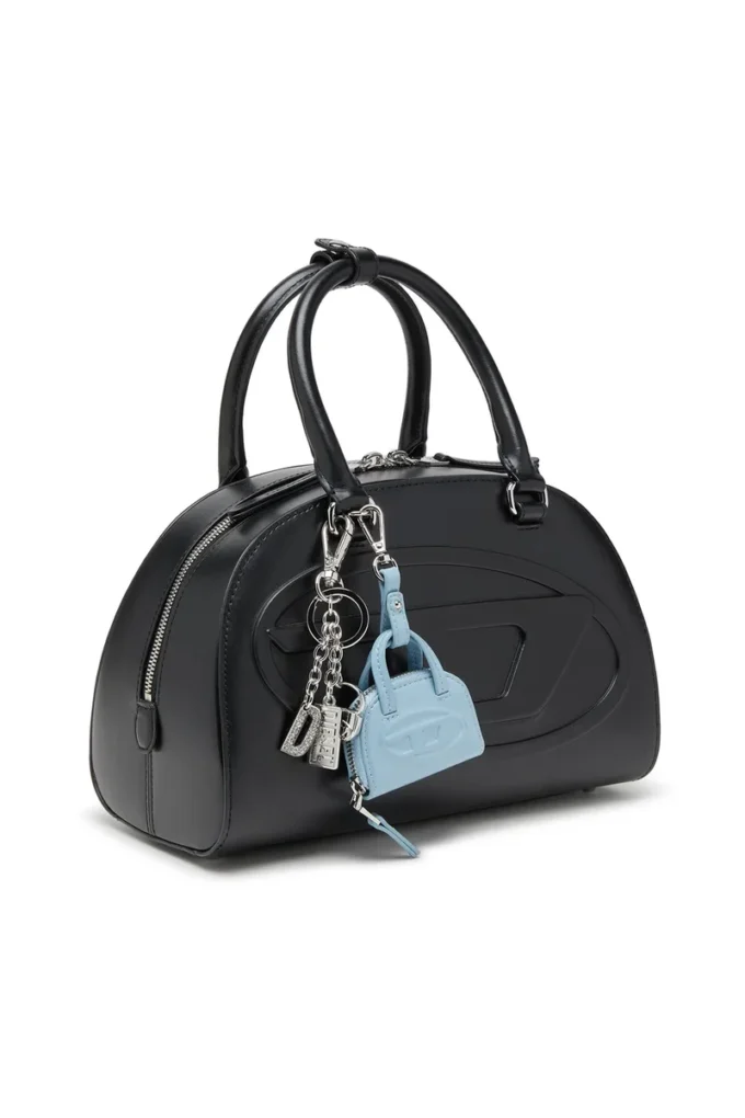 1DR dome charms Accessoriu pentru geantă din naplak lucios și șifonat 1DR dome charms Accessoriu pentru geantă din naplak lucios și șifonat