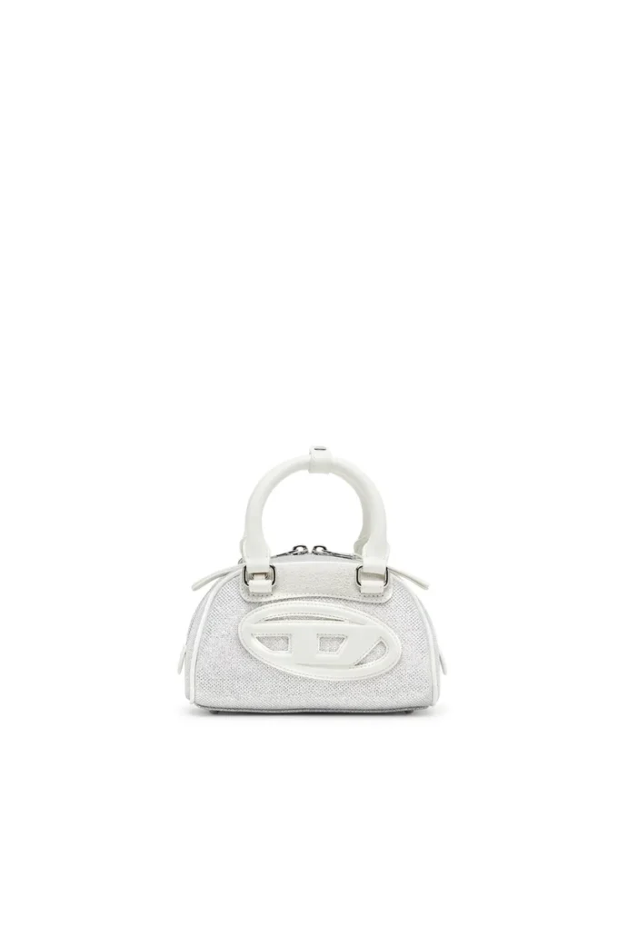 1dr dome crossbody Geantă mini bowling 1DR Dome din țesătură lurex 1dr dome crossbody Geantă mini bowling 1DR Dome din țesătură lurex