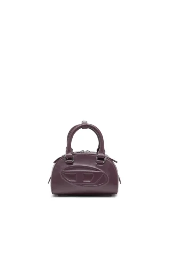 1dr dome crossbody Geantă mini bowling 1DR Dome din piele burgund