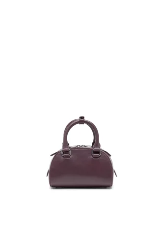 1dr dome crossbody Geantă mini bowling 1DR Dome din piele burgund