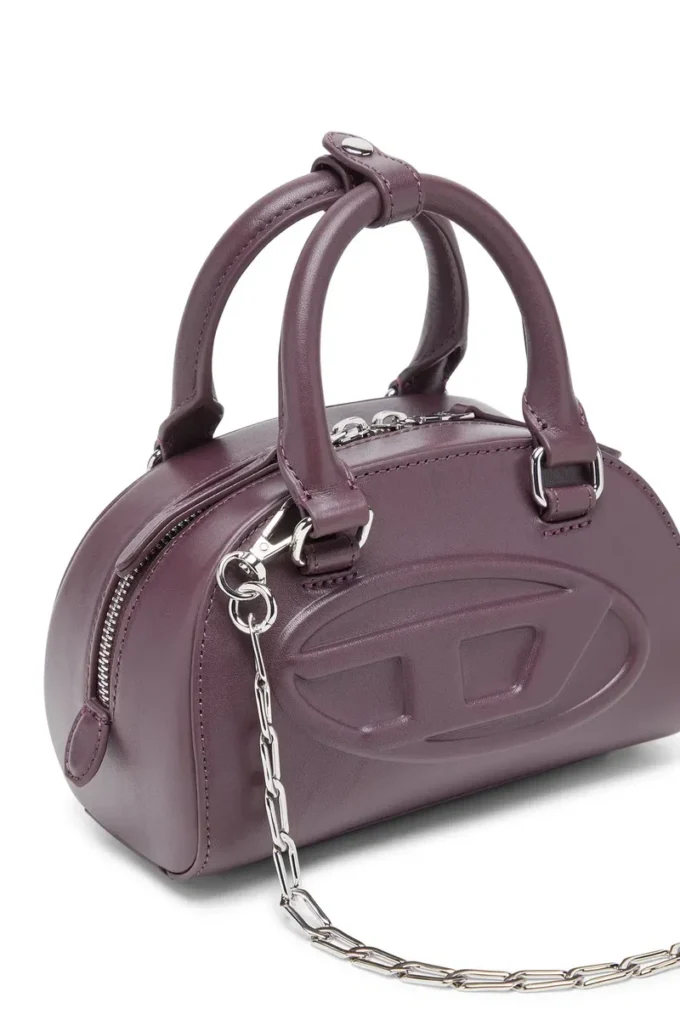 1dr dome crossbody Geantă mini bowling 1DR Dome din piele burgund 1dr dome crossbody Geantă mini bowling 1DR Dome din piele burgund