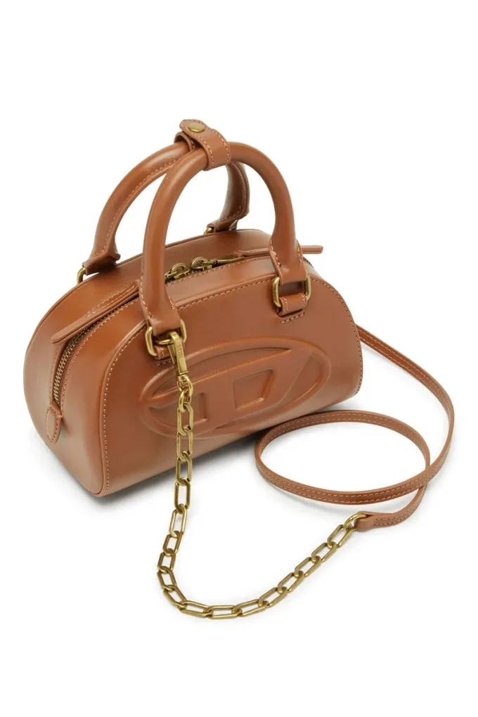 1dr dome crossbody Geantă mini bowling 1DR Dome din piele pull-up