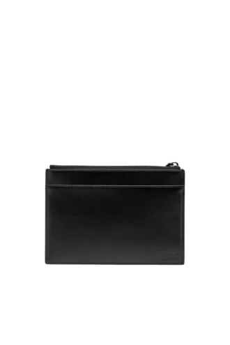 1DR pouch iii Pungă cu fermoar din piele oglindă