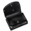 1DR tri fold coin xs ii Portofel triplu pliabil din piele oglindită