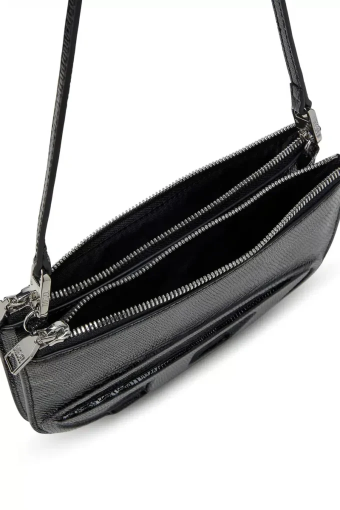 1dr twin Geantă de umăr 1DR Twin-Double-pouch din piele embosată 1dr twin Geantă de umăr 1DR Twin-Double-pouch din piele embosată