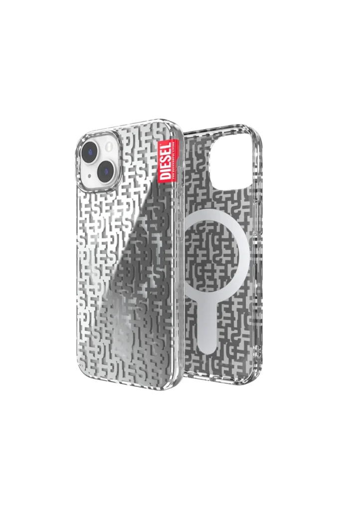50297 Carcasă turnată Carcasă transparentă cu monogramă Magsafe pentru iPhone 14