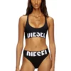 allison-d-pop Sutien sport din microfibră cu logo decupat allison-d-pop Sutien sport din microfibră cu logo decupat