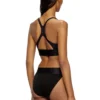 allison-d-pop Sutien sport din microfibră cu logo decupat allison-d-pop Sutien sport din microfibră cu logo decupat