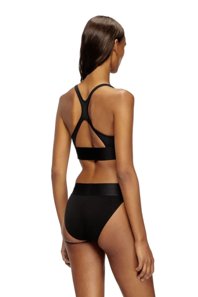 allison-d-pop Sutien sport din microfibră cu logo decupat allison-d-pop Sutien sport din microfibră cu logo decupat