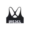 allison-d-pop Sutien sport din microfibră cu logo decupat allison-d-pop Sutien sport din microfibră cu logo decupat