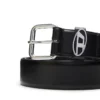 b-1dr curea ovală d buclă 3,9 cm curea din piele împodobită cu placă cu logo b-1dr curea ovală d buclă 3,9 cm curea din piele împodobită cu placă cu logo