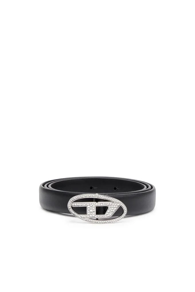 b-1dr strass 20 Cureaua subțire din piele de 1,9 cm cu cataramă cu cristale