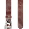 b-1dr w Curea de 3,9 cm cu cataramă cu logo D b-1dr w Curea de 3,9 cm cu cataramă cu logo D