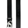 b-1dr w Curea de 3,9 cm cu cataramă cu logo D b-1dr w Curea de 3,9 cm cu cataramă cu logo D