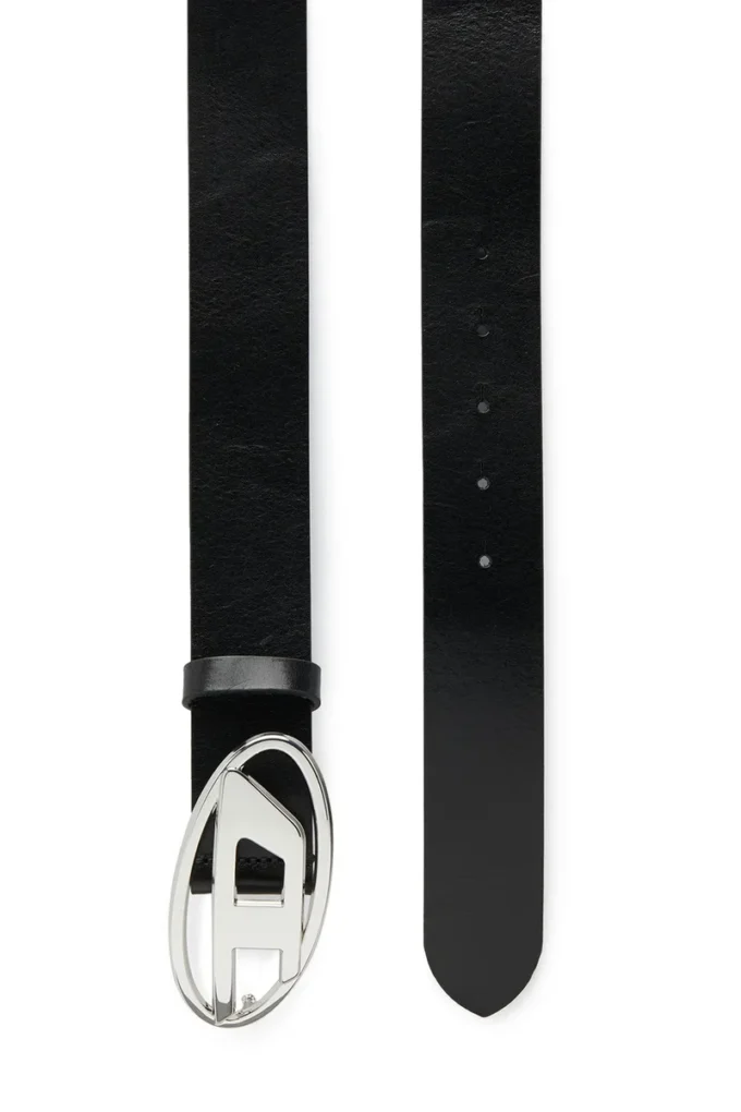 b-1dr w Curea de 3,9 cm cu cataramă cu logo D b-1dr w Curea de 3,9 cm cu cataramă cu logo D