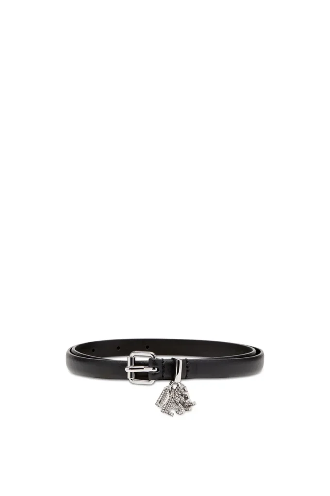 b-charm-loop Cureaua din piele nappa de 1,4 cm cu charms cu logo b-charm-loop Cureaua din piele nappa de 1,4 cm cu charms cu logo