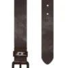 b-dave ii Curea din piele lucioasă de 3,5 cm cu buclă cu logo b-dave ii Curea din piele lucioasă de 3,5 cm cu buclă cu logo