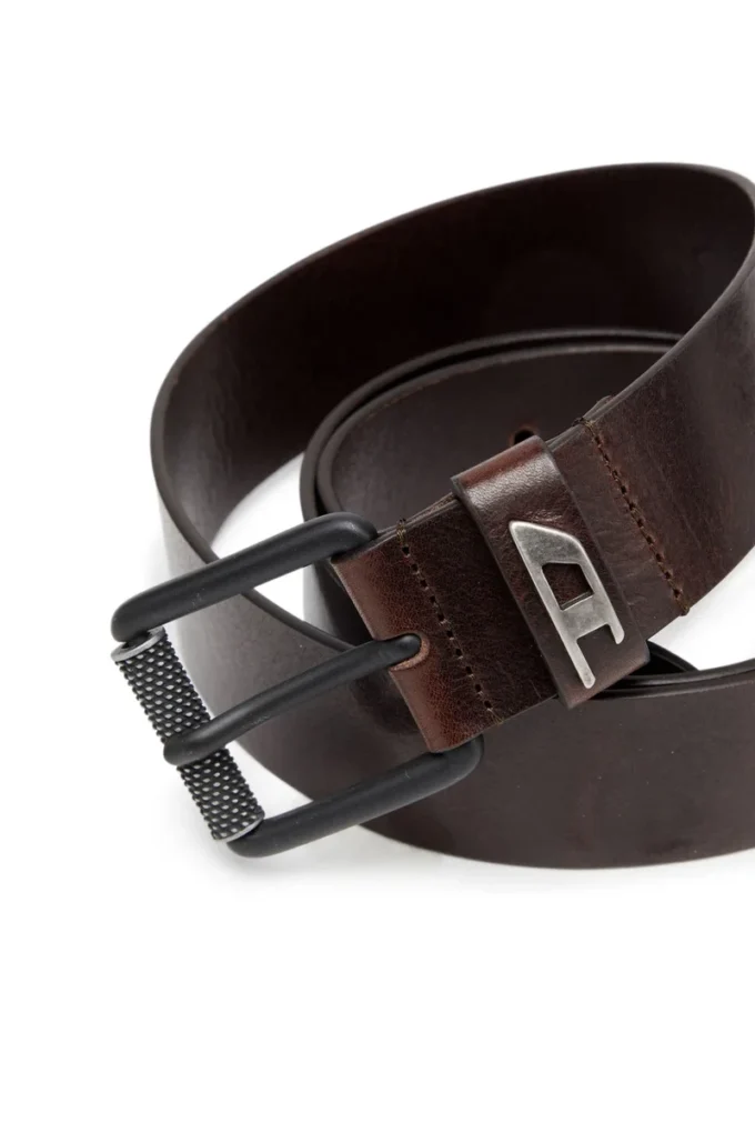 b-dave ii Curea din piele lucioasă de 3,5 cm cu buclă cu logo b-dave ii Curea din piele lucioasă de 3,5 cm cu buclă cu logo