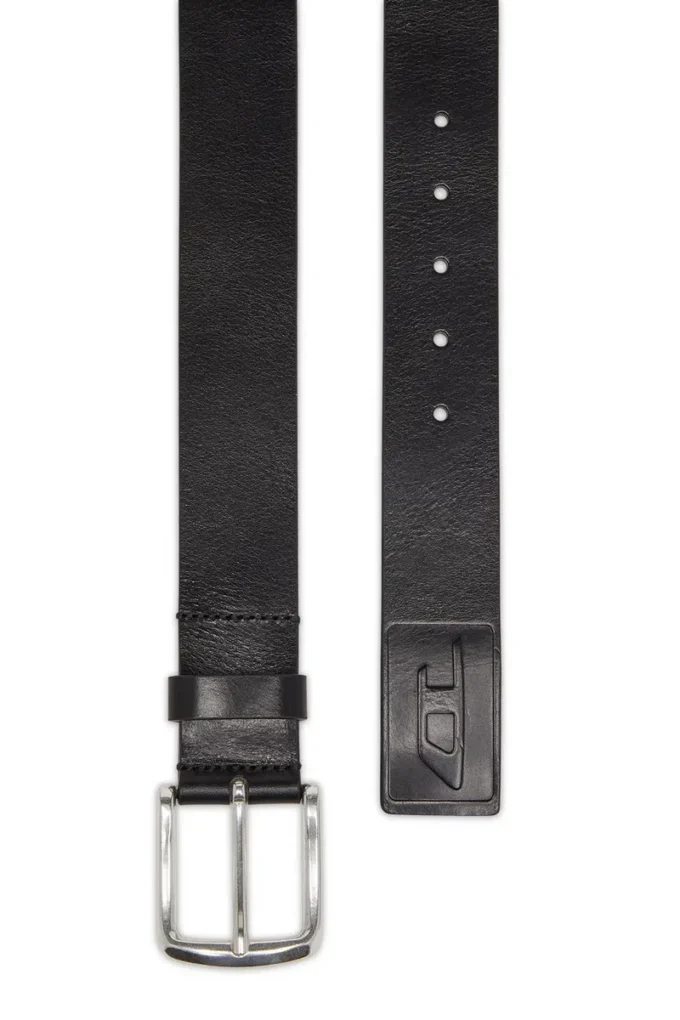 b-flag-d curea din piele de 4 cm cu logo gravat b-flag-d curea din piele de 4 cm cu logo gravat