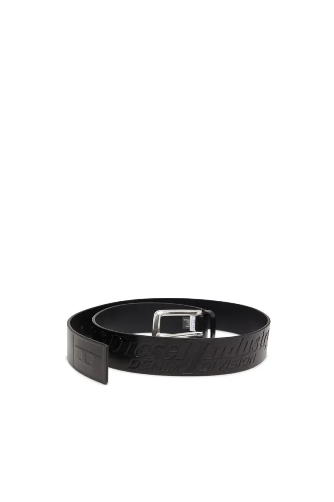 b-flag-d curea din piele de 4 cm cu logo gravat b-flag-d curea din piele de 4 cm cu logo gravat
