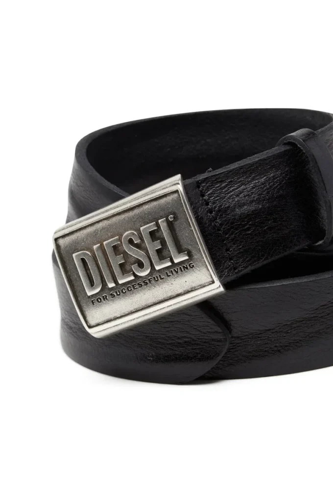 b-metal biscotto Cureaua din piele de 4 cm cu placă cu logo