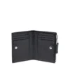 bi-fold zip ii Portofel din piele cu motiv lanț în relief