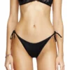 brazilian-d-core Slip de bikini cu legături laterale și logo pe spate brazilian-d-core Slip de bikini cu legături laterale și logo pe spate