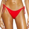 brazilian-d-core Slip de bikini cu legături laterale și logo pe spate brazilian-d-core Slip de bikini cu legături laterale și logo pe spate
