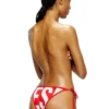 brazilian-d-core Slip de bikini cu legături laterale și logo pe spate brazilian-d-core Slip de bikini cu legături laterale și logo pe spate