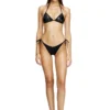 brazilian-d-core Slip de bikini cu legături laterale și logo pe spate brazilian-d-core Slip de bikini cu legături laterale și logo pe spate