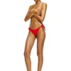 brazilian-d-core Slip de bikini cu legături laterale și logo pe spate brazilian-d-core Slip de bikini cu legături laterale și logo pe spate