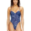 bridget-dnm Body din plasă cu efect denim