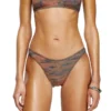 bunchy-utlt Slip de bikini camuflat cu logo decupat bunchy-utlt Slip de bikini camuflat cu logo decupat