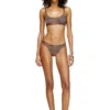 bunchy-utlt Slip de bikini camuflat cu logo decupat bunchy-utlt Slip de bikini camuflat cu logo decupat