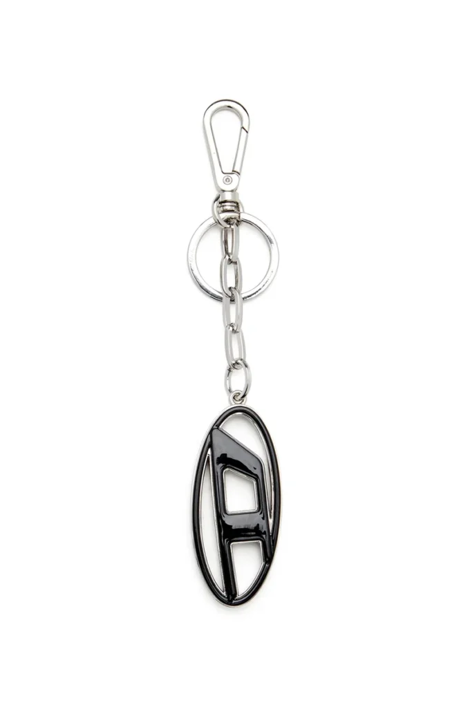 cage-d layer Metal și rășină Oval D breloc