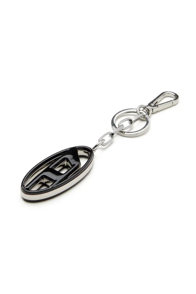 cage-d layer Metal și rășină Oval D breloc