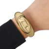 Ceas dz5608 Ceas Wonder-D cu două ace din oțel inoxidabil auriu