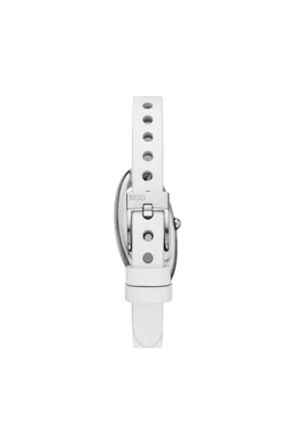 Ceas dz5613 Ceas D-Era cu două ace din piele albă