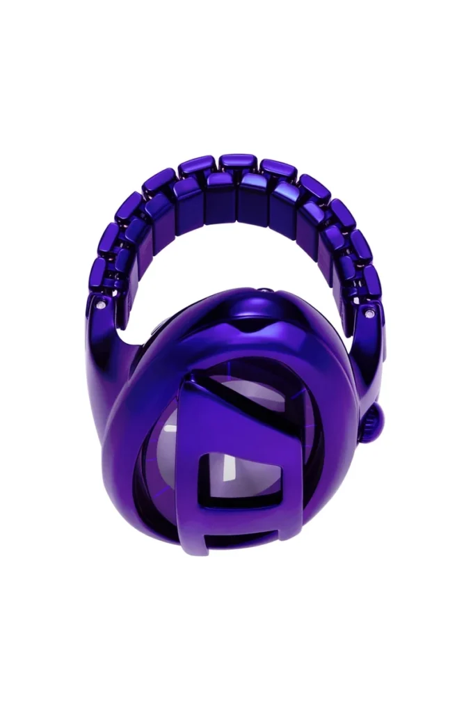 Ceas dz5624 Ceas cu inel din oțel inoxidabil D-Era violet