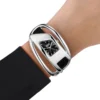 Ceas dz5627 Ceas din piele neagră Wrap-D Ceas dz5627 Ceas din piele neagră Wrap-D