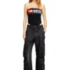 cecilia-d-core Costum de baie fără bretele cu logo Diesel Denim Division cecilia-d-core Costum de baie fără bretele cu logo Diesel Denim Division